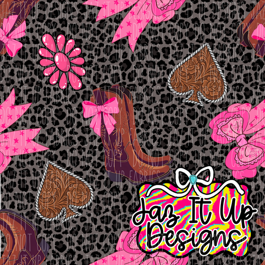 *Digital File* Pink Western 300DPI Seamless File