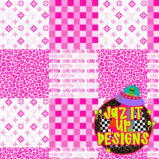 *Digital File* Boujee Check 300DPI Seamless File