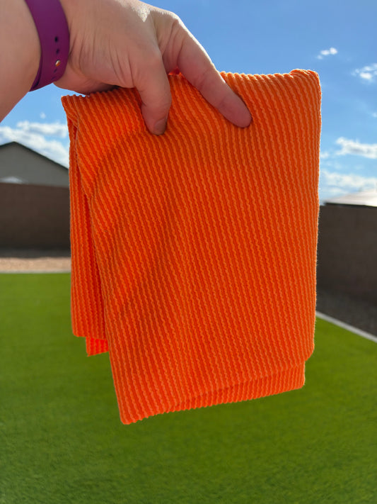 Single Yd Cut Urban Rib - Orange