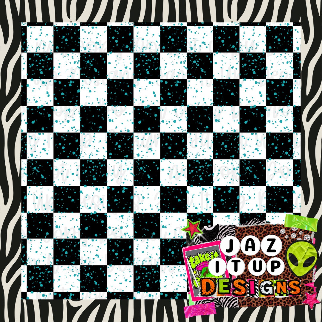 *Digital* 300DPI Seamless Western Dopamine - Checkers Cord