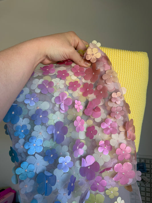 Rainbow Daisy Mesh 1Y + Yellow Urban 1Y