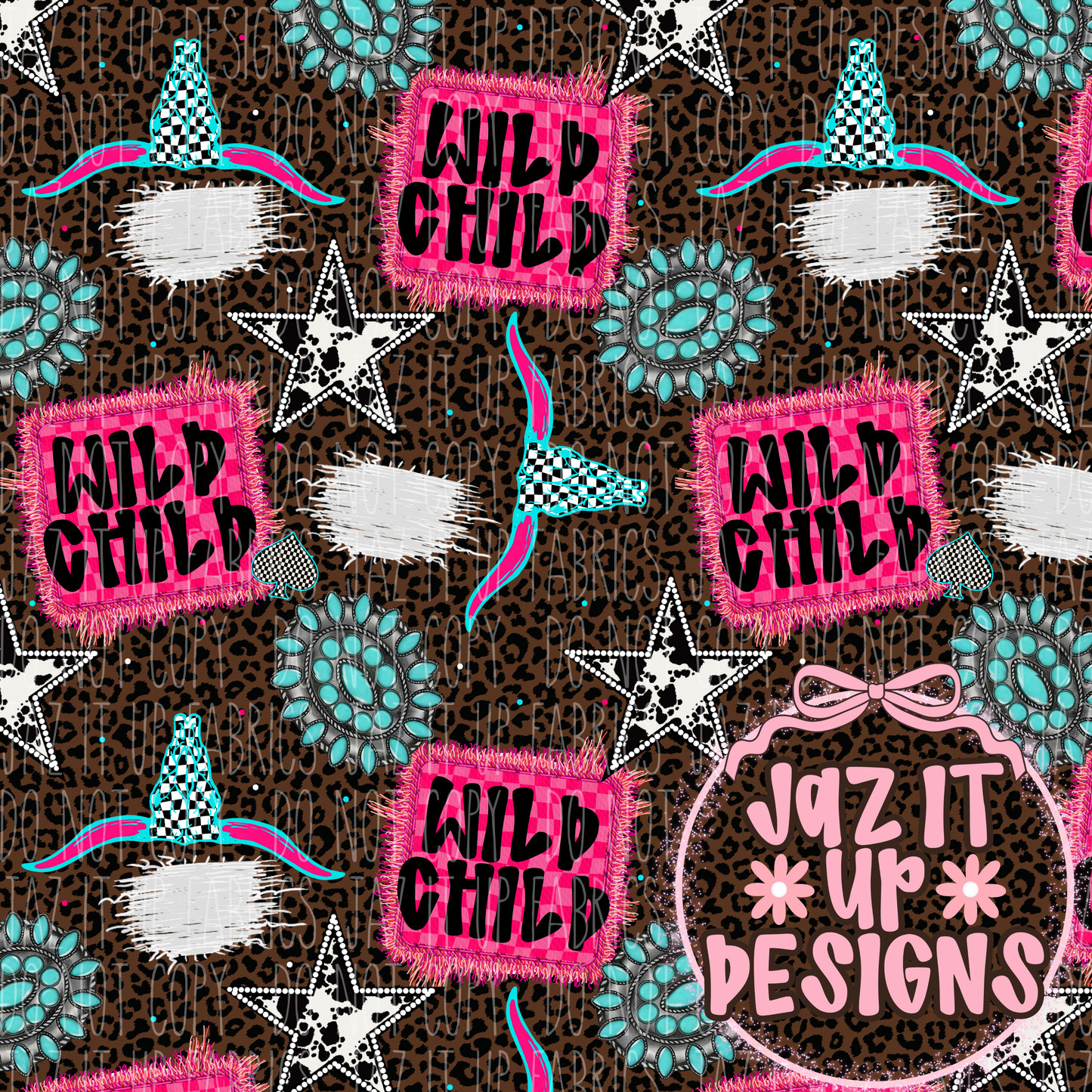 *Digital File* Wild Child 300DPI Seamless File