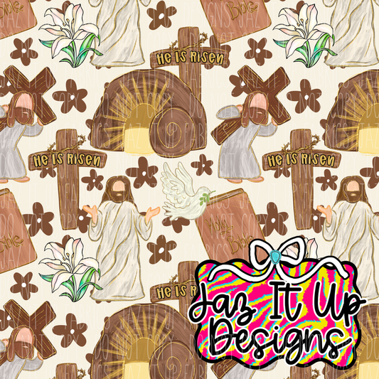 *Digital File* He Is Risen 300DPI Seamless File