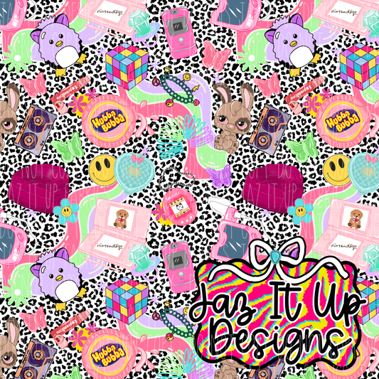 *Digital File* Nostalgic Girly 300DPI Seamless File