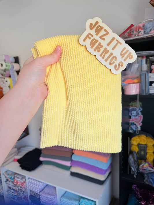 Single Yd Cut Urban Rib - Yellow