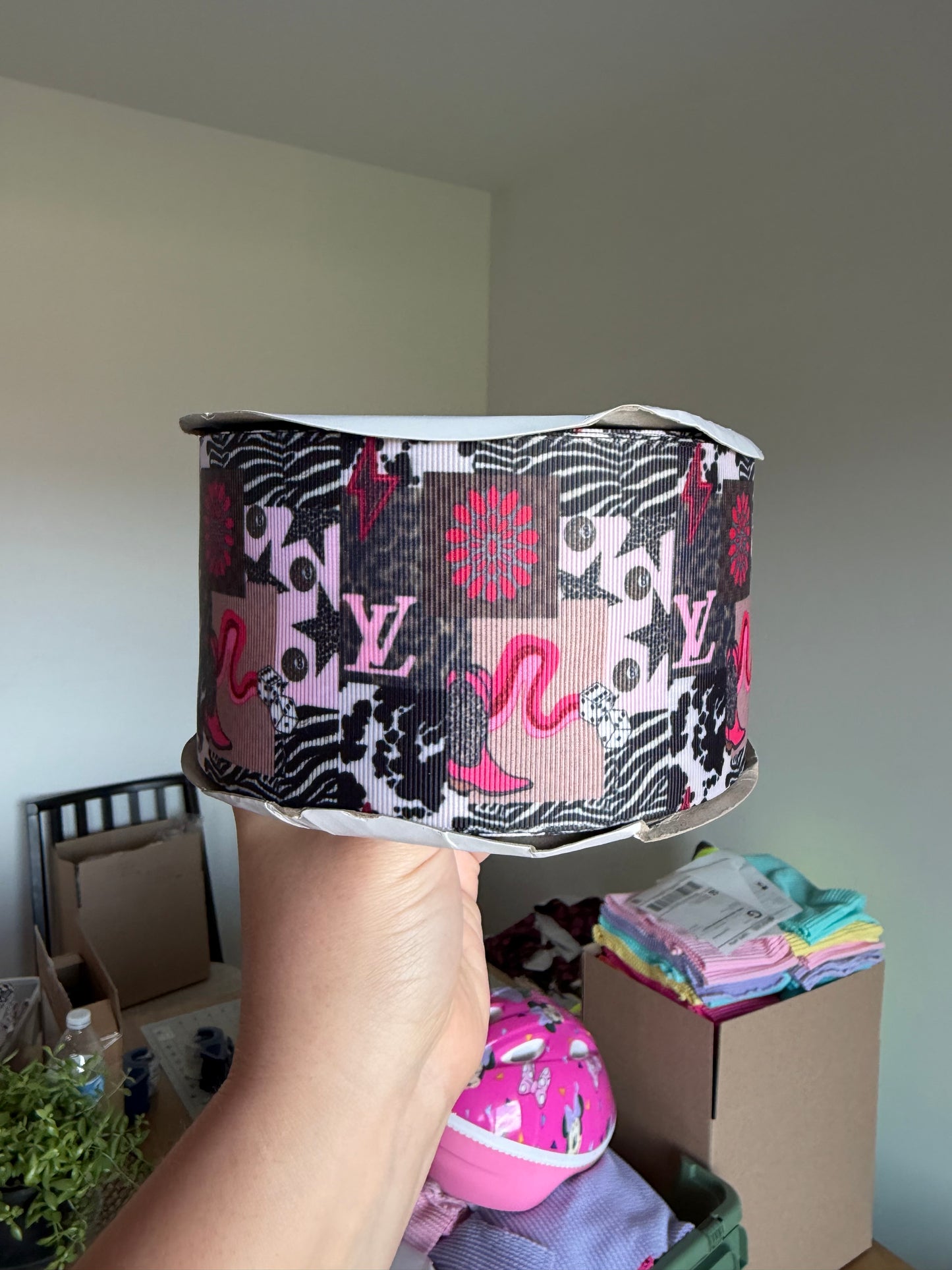 3” Grosgrain Boujee West Patch Ribbon (by the yard)