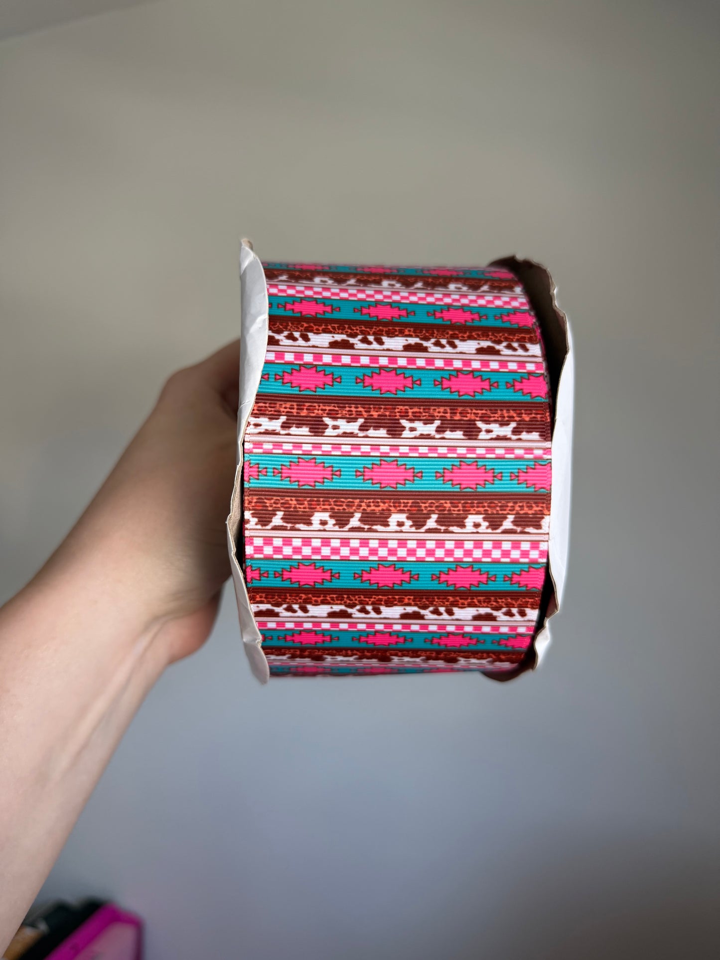 3” Grosgrain Western Stripes Ribbon (by the yard)