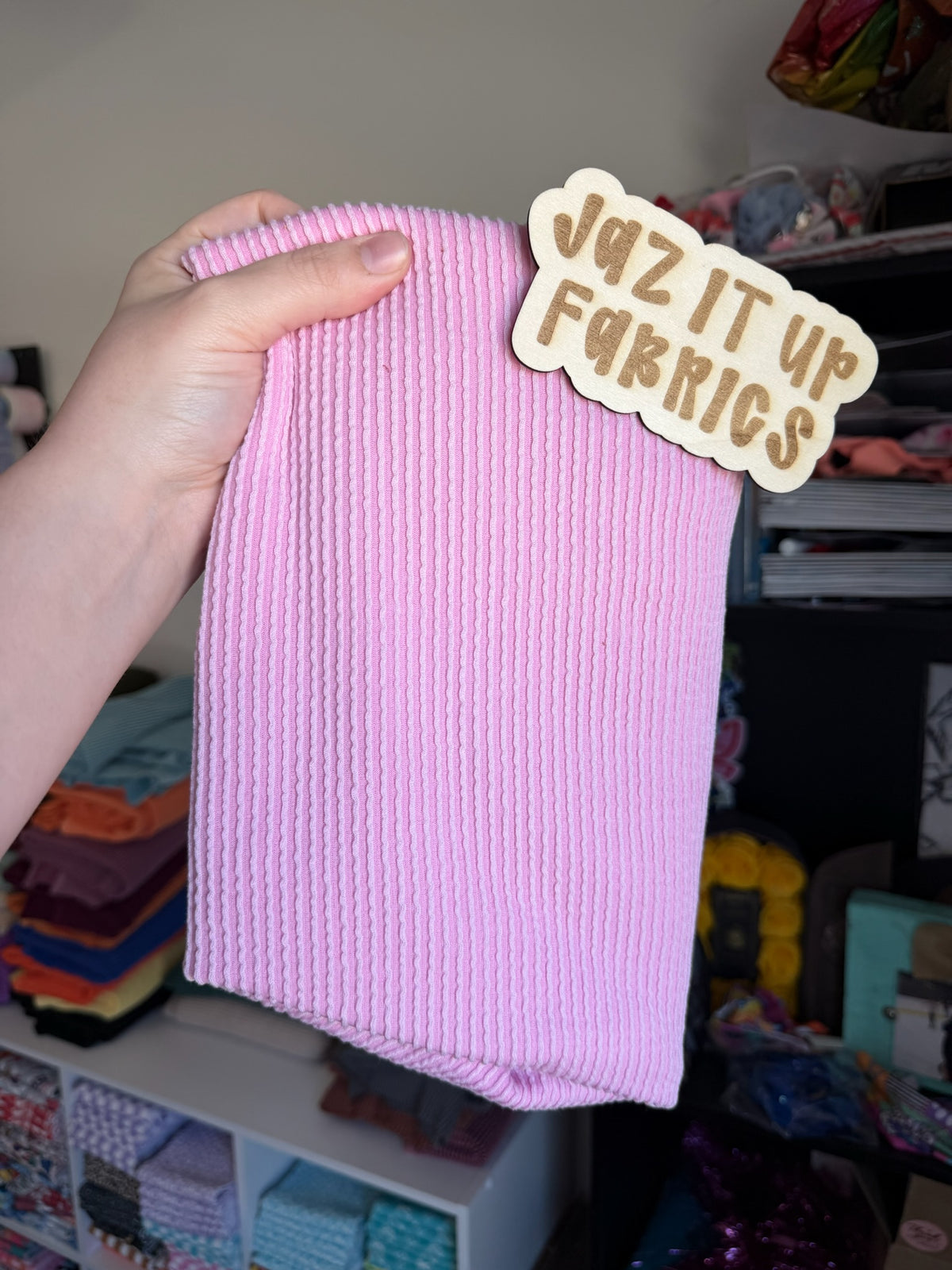 Single Yd Cut Urban Rib - Pink
