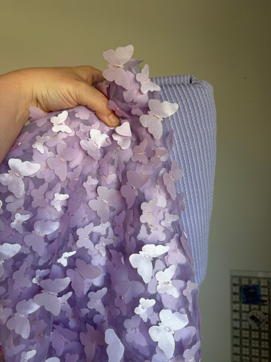 Purple Butterfly Mesh 1Y + Lilac Urban 1Y