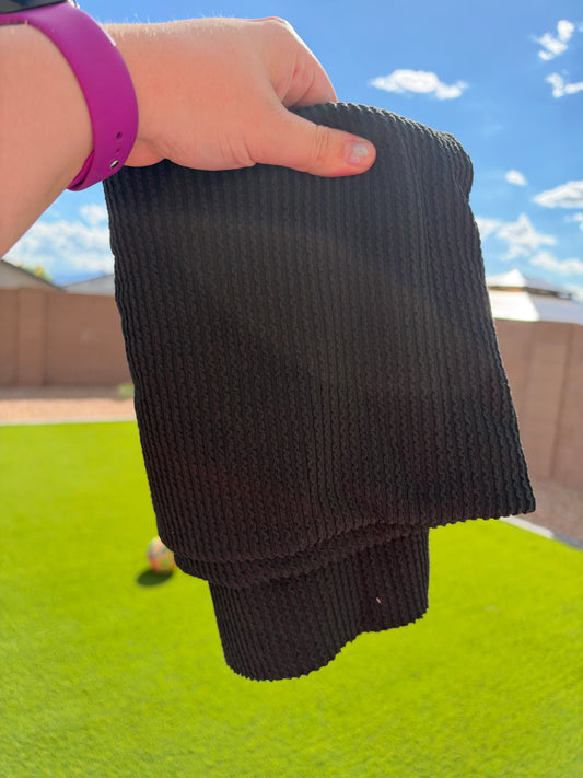 Single Yd Cut Urban Rib - Black