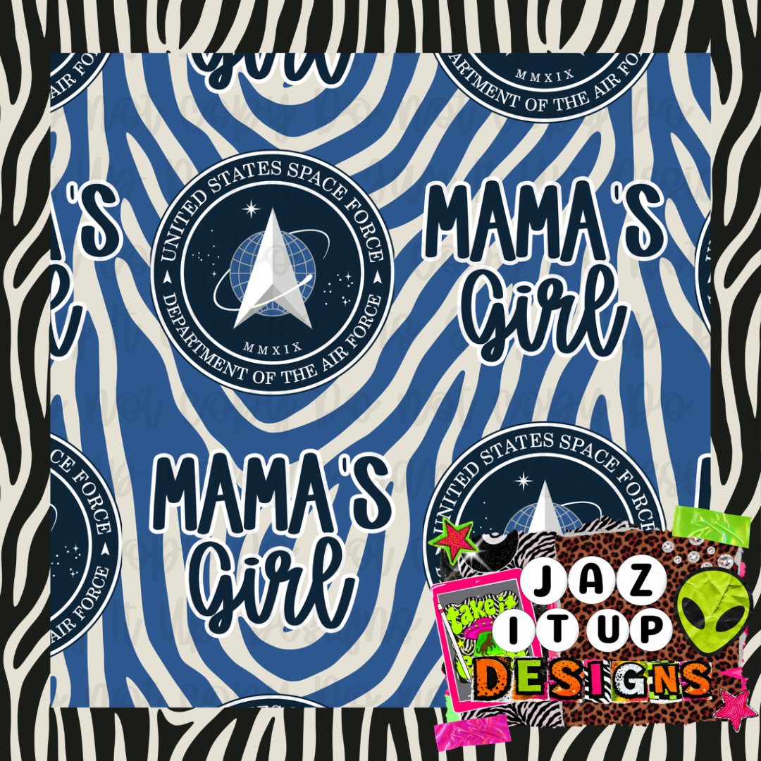 *Digital* 300DPI Seamless USSF Mama/Daddy Girl Bundle
