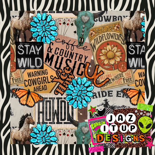 *Digital* 300DPI Seamless Stay Wild