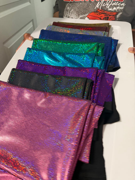 5xWOF Disco Glitter Strip Bundle (9 Strips)