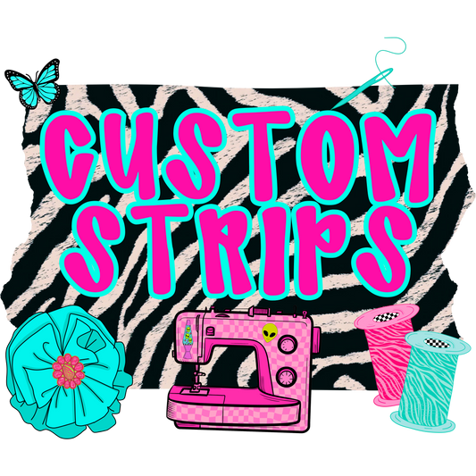 CUSTOM PRINT FABRIC STRIPS 5xWOF